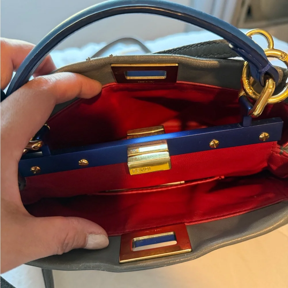 Fendi Leather Mini Peekaboo - Picture 7 of 16